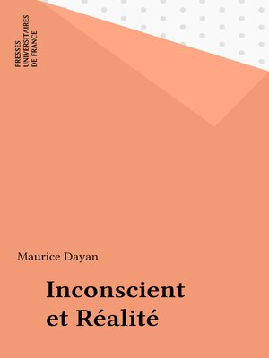 cover image of Inconscient et Réalité